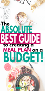 You've got to read this! It's the BEST guide on how to start meal planning on a budget for your family weekly. Learn how to create a family meal plan every week so you can save money. Plus get access to some amazing FREE budget-friendly meal plans for families of all sizes! #mealplanning #onabudget #weeklymealplanning #familymealideas #menuplan #menuplanning #budetmealplan #simplemealplanning