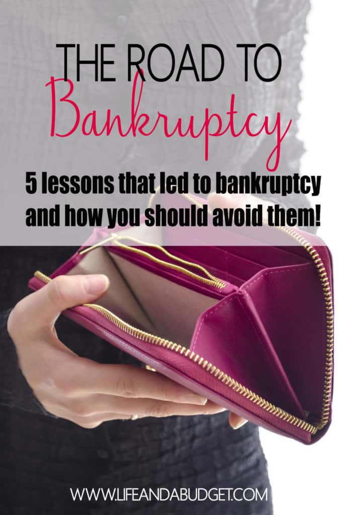Filing Bankruptcy is the low point of many people's lives. Read about the financial decisions that led to this blogger's bankruptcy so you can avoid making the same mistakes!
