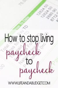 Are you sick of living paycheck to paycheck? If so, come see how you can get a month ahead on little income. It is possible!