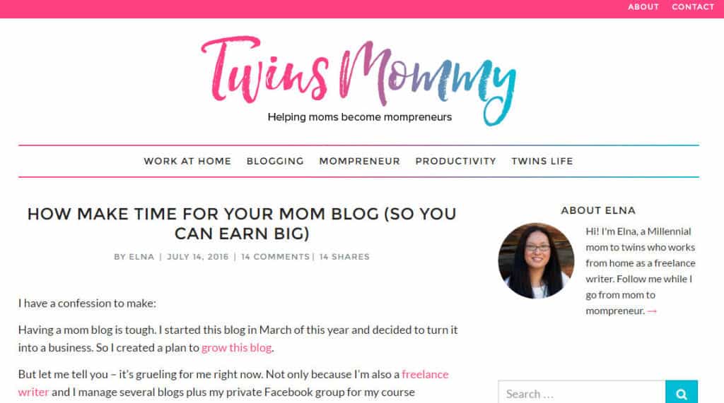 mom blogger - elna cain at twins mommy