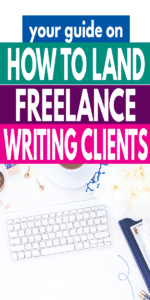 If you want to become a freelance writer, check out this guide on how to land freelance writing clients!