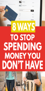 Here are 8 tips to help you stop overspending and spending money you don't have on things you really don't need. 