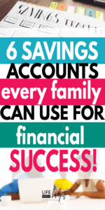 Do you struggle to reach your savings goals? Have multiple savings goals and don't know how to reach them? Your family may need more savings accounts! Yep, that's right! Here are 6 savings accounts every family should use for financial success!