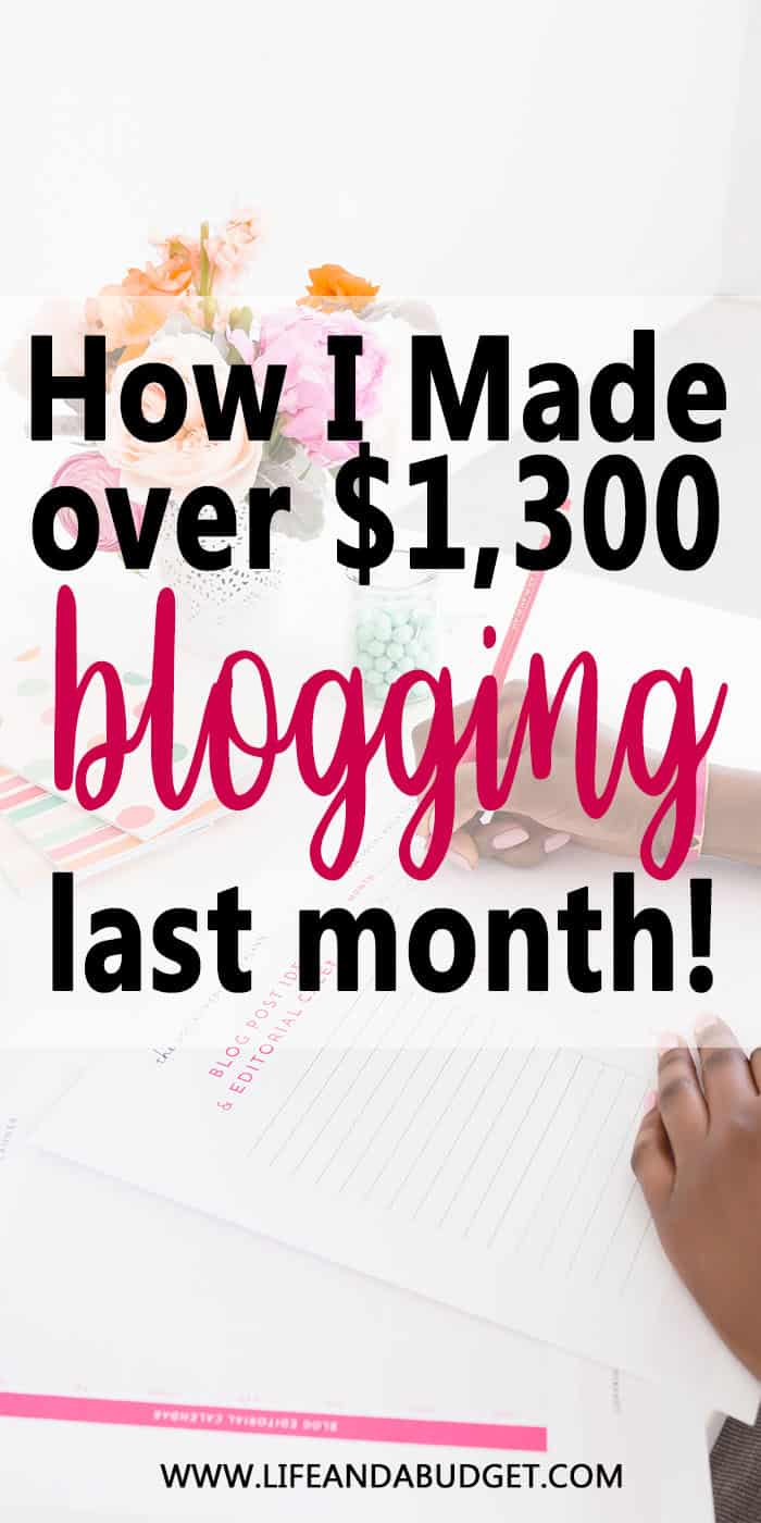 HOW I MADE OVER 13000 BLOGGING LAST MONTH