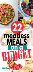 Save money on your grocery bill and try these 22 meatless meals on a budget.