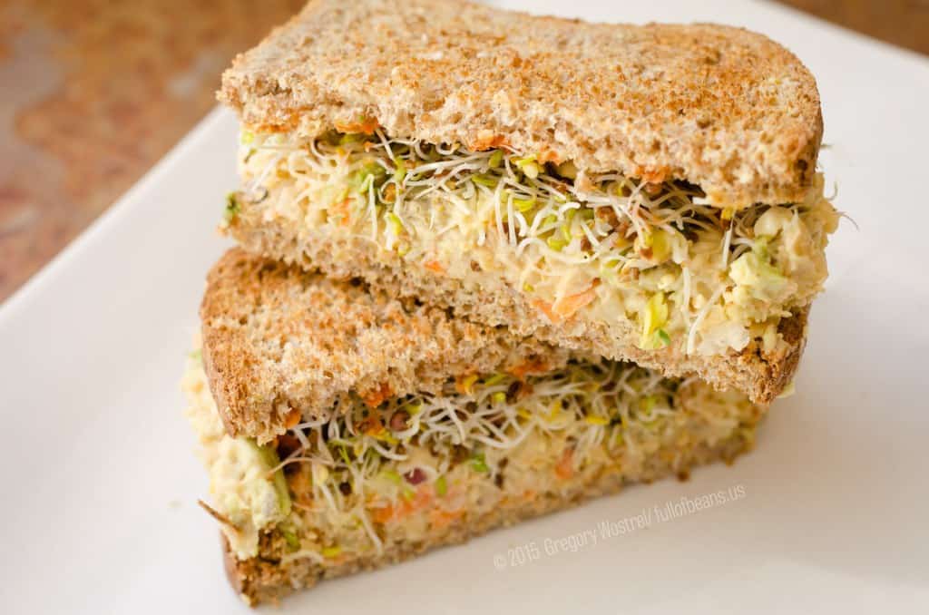 Vegan Tuna Sandwich vegan meals on a budget