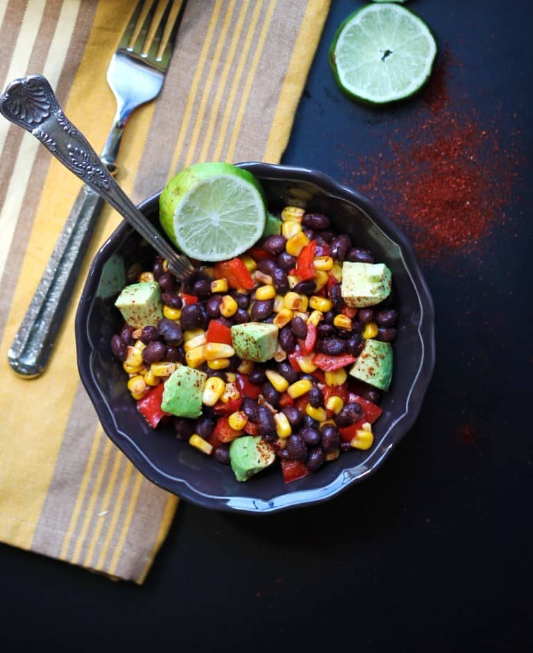 southwest black bean and corn salad meatless meals on a budget