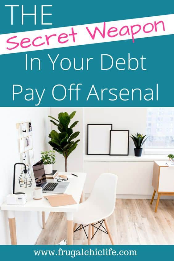 the secret weapon in your debt payoff arsenal frugal chic life