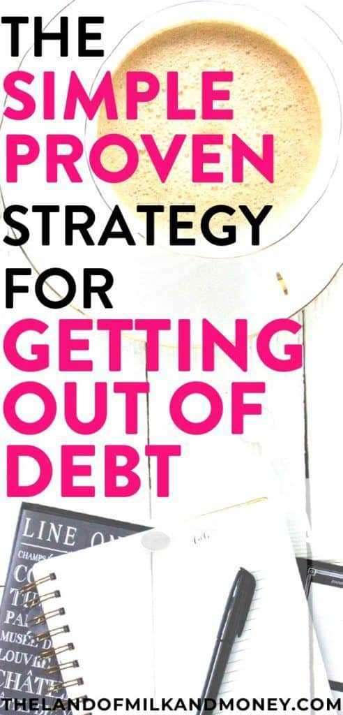 the simple strategy for getting out of debt land of milk and money