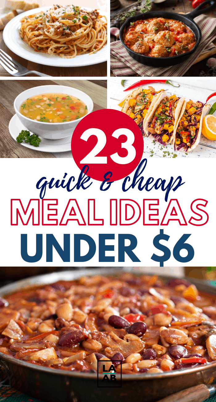 23 QUICK AND CHEAP MEAL IDEAS PIN 