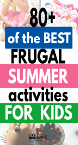 Here are over 80 of the best frugal summer activities for kids. Boredom Busters, frugal outings, family fun, and more! #frugal #summeractivities #kids #parenting