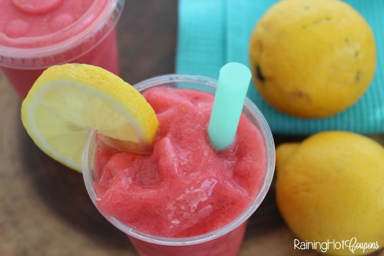 raspberry lemonade slushie