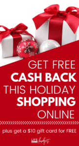 I absolutely LOVE Ebates! Learn all the easy ways I get cash back Christmas shopping for everything I purchase online! You can save money this Christmas too! You should totally use Ebates to get free cash back on all of your holiday shopping this year! It's an easy way to make money online! Plus, you'll earn a free $10 Amazon gift card with your first holiday purchase! #makemoneyonline #cashback #holidays #holidayshopping #extracash #savings #savingmoney #christmassavingss