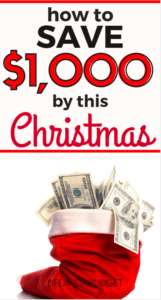 As we prepare for the holiday season, get a head start on your savings with this Christmas Savings Challenge that will help you save $1,000 in 12 weeks. #freeprintable #savingschallenge #holidaysavings #holidays #christmas #christmassavings
