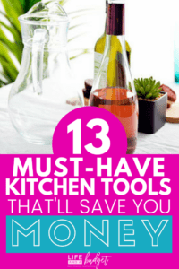 These are some of the absolute best kitchen tools I need to save money in the grocery department. Check out some of these best kitchen gadgets and cheap kitchen tools to make meal preparation easier! Save big in the kitchen with these money sving kitchen tools! #moneysaving #kitchentools #cheapkitchentools #frugalkitchen #frugality #frugal #savingmoney #savemoney