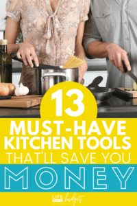 These are some of the absolute best kitchen tools I need to save money in the grocery department. Check out some of these best kitchen gadgets and cheap kitchen tools to make meal preparation easier! Save big in the kitchen with these money sving kitchen tools! #moneysaving #kitchentools #cheapkitchentools #frugalkitchen #frugality #frugal #savingmoney #savemoney