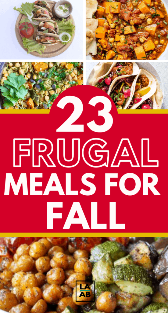 Here are 23 frugal dinner ideas for FALL and the busy back to school season. Save money with these cheap dinner ideas. #frugalfall #frugaldinner #frugaldinnerrecipes #dinner #cheapmeals #cheapdinner #frugal