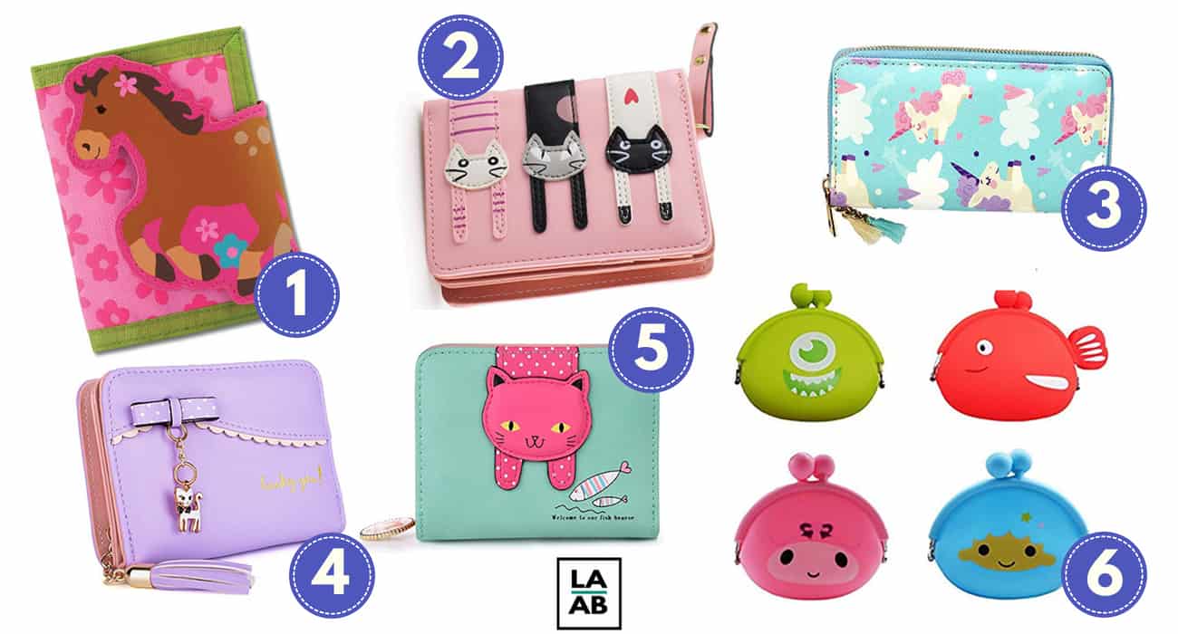 gift money to children with these girl wallets
