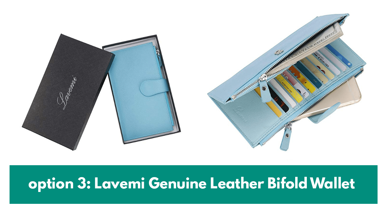 unique ways to gift money option 2 Lavemi RFID Blocking Genuine Leather Bifold Wallet