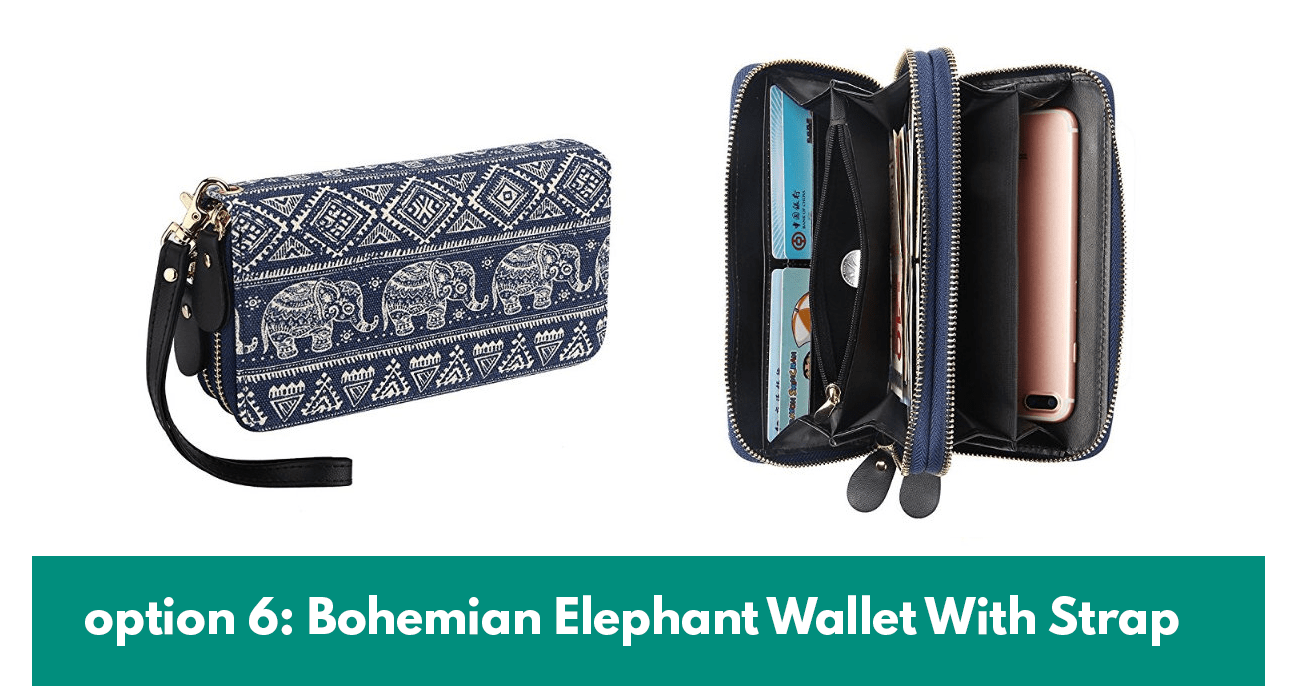 unique ways to gift money option 6 bohemian elephant patterned womens wallet