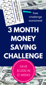 If you’re low on savings, take the 3 month money challenge this year and save $1,000. Learn how to easy it can be to save $1,000 with all of these helpful tips and get a free savings plan printable. #savings #frugal #savemoney #moneychallenge #savingschallenge #2019