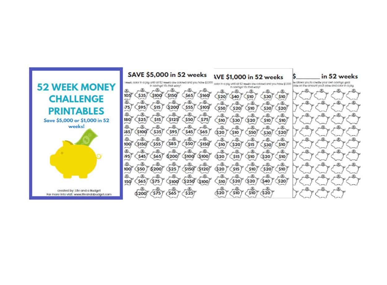 52 week money challenge chart