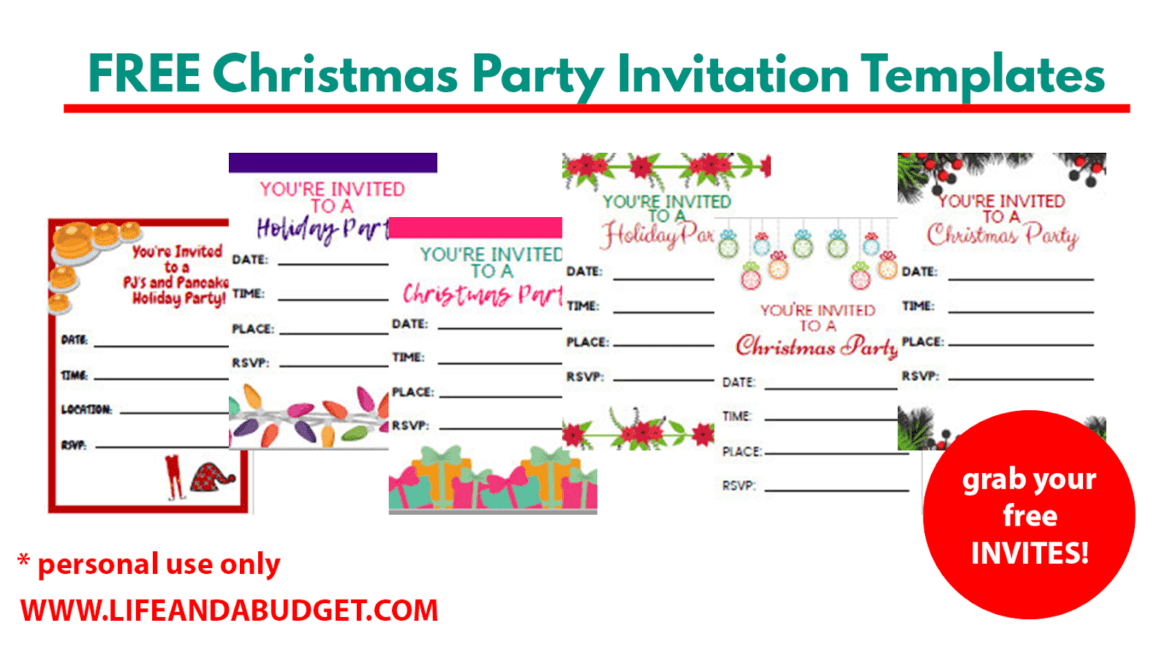 How to Host a Festive Christmas Party on a Budget - Life and a Budget