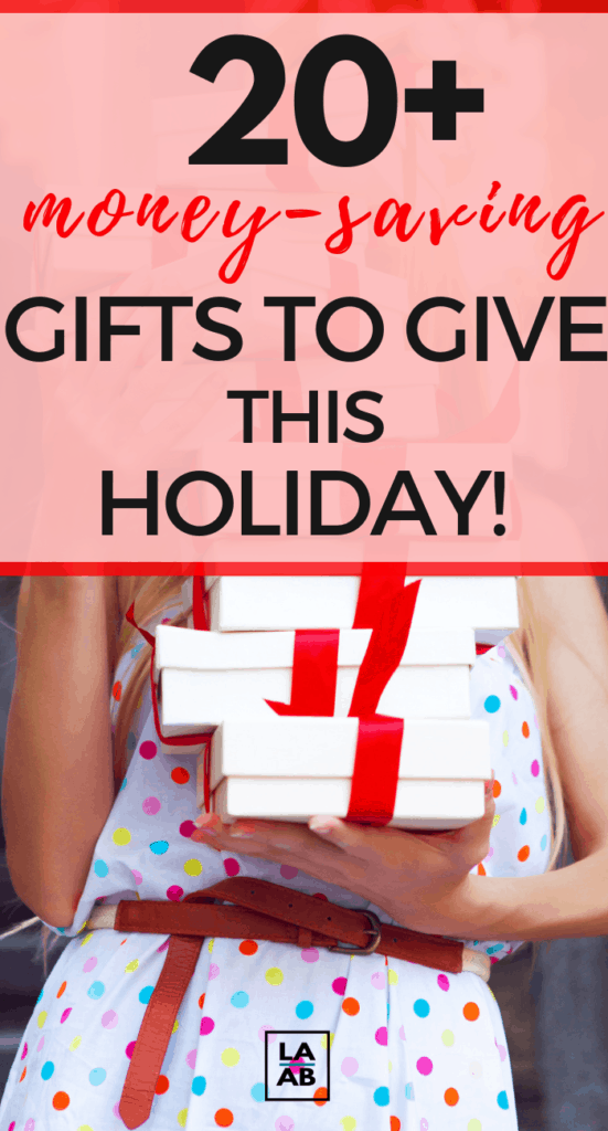 If you’re looking for the perfect money-saving gifts to give this holiday, these gifts for frugal people won’t disappoint! #frugal #frugality #frugalgift #giftideas #moneysaving #savings #holidaygifts #christmasgifts 