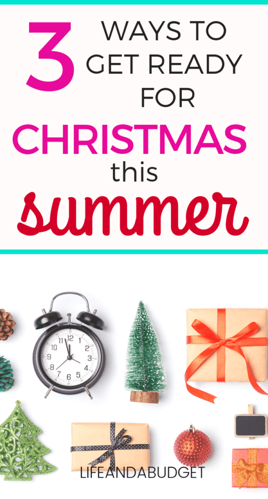 Here are 3 Chrismas preparation ideas you can tackle this summer! #christmasrep #frugalchristmas