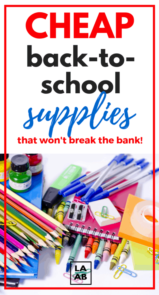 If you're looking for cheap back to school supplies that won't bust your budget, check out this list of online finds at Amazon. Amazon has some amazing deals on back to school supplies and you can buy them at bulk for pennies. #cheap #frugal #backtoschool #affiliate #frugalliving #school #budget