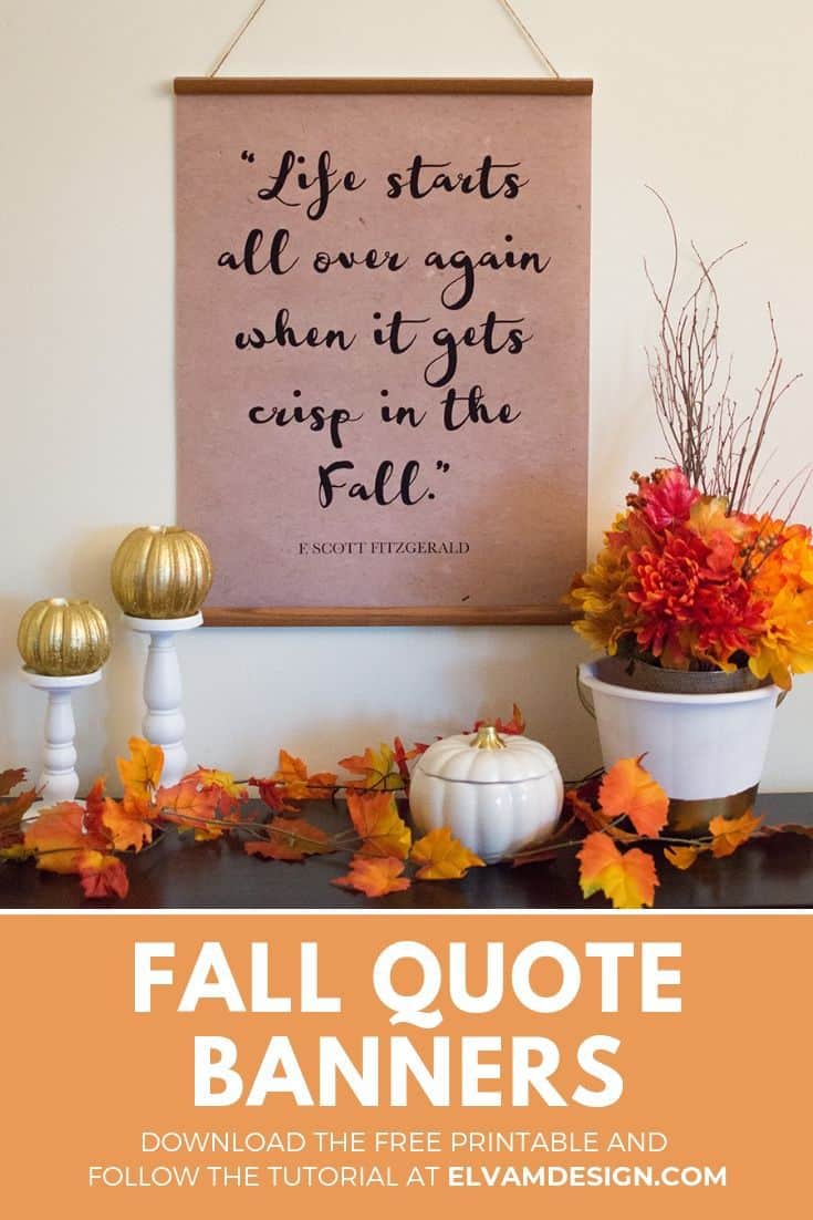 Fall Quote Banners DIY