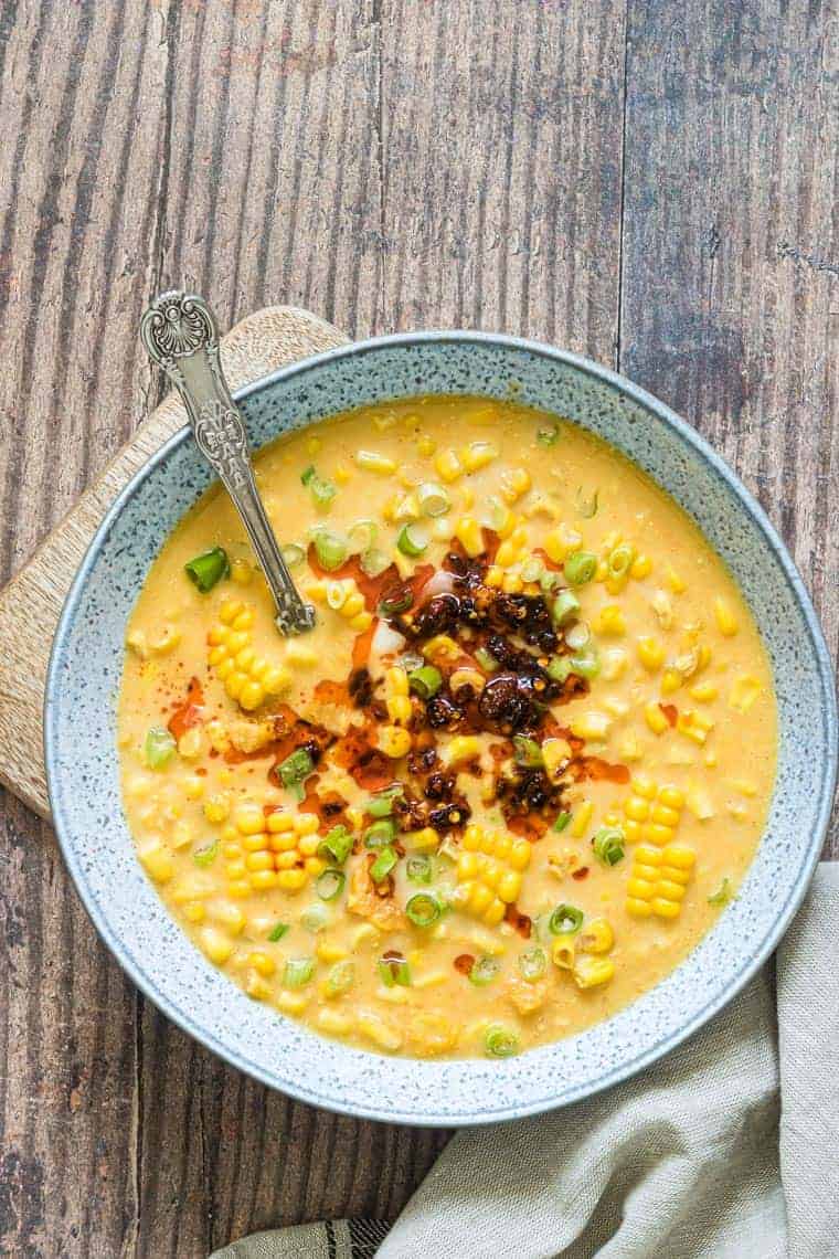 Instant Pot Corn Chowder frugal soups recipes