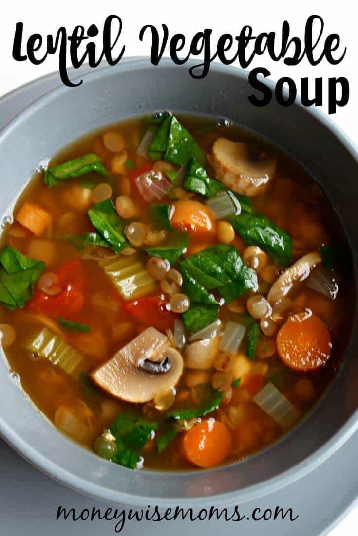 Lentil Vegetable Soup HERO frugal soups recipes