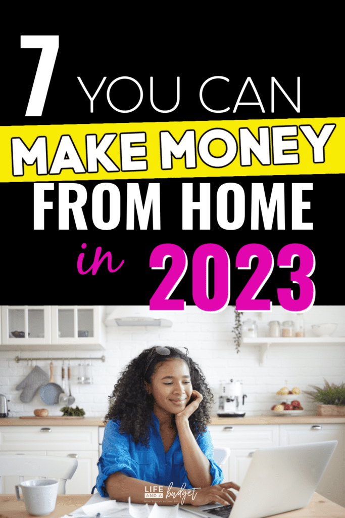 Here are 7 easy ways for moms to make money from home. Many are simple, easy, legit ways to work at home and make real money. You can even work full-time or part-time! These could be side jobs or side hustles too for those times when you need some extra cash!