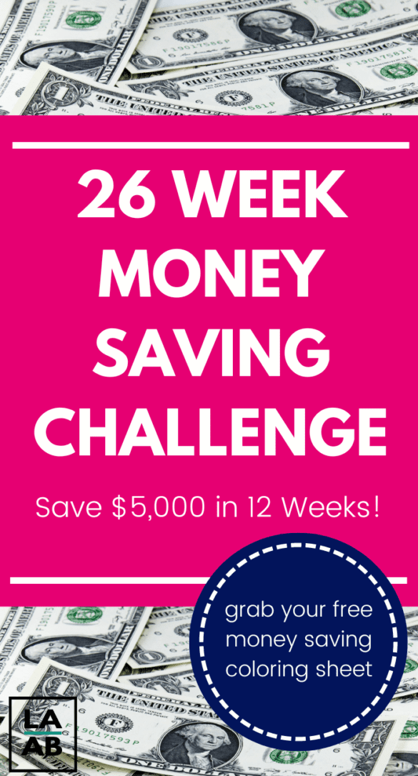 26 Week Money Challenge Printable – Save $5000 or $1000! - Life and a ...