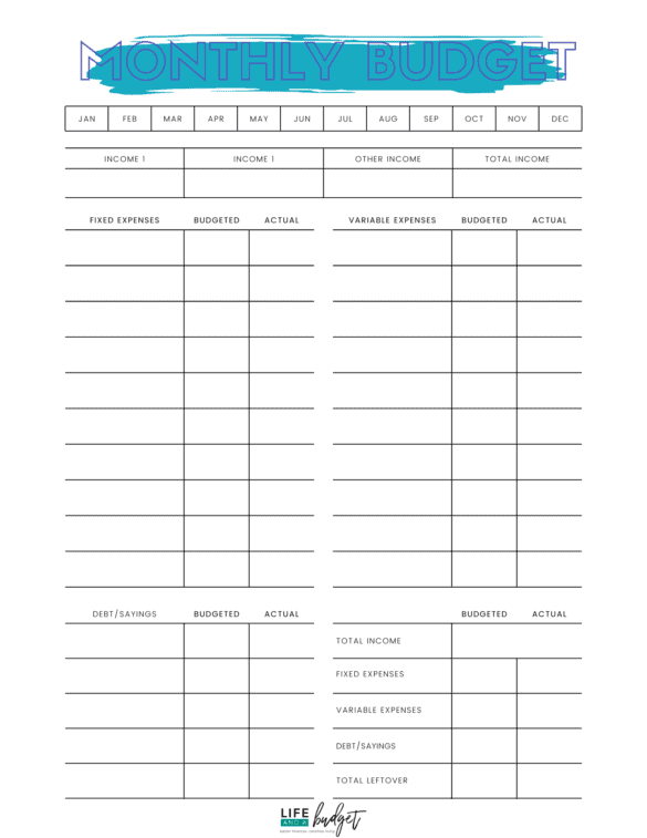 27 Free Printable Budget Templates To Use In 2024!