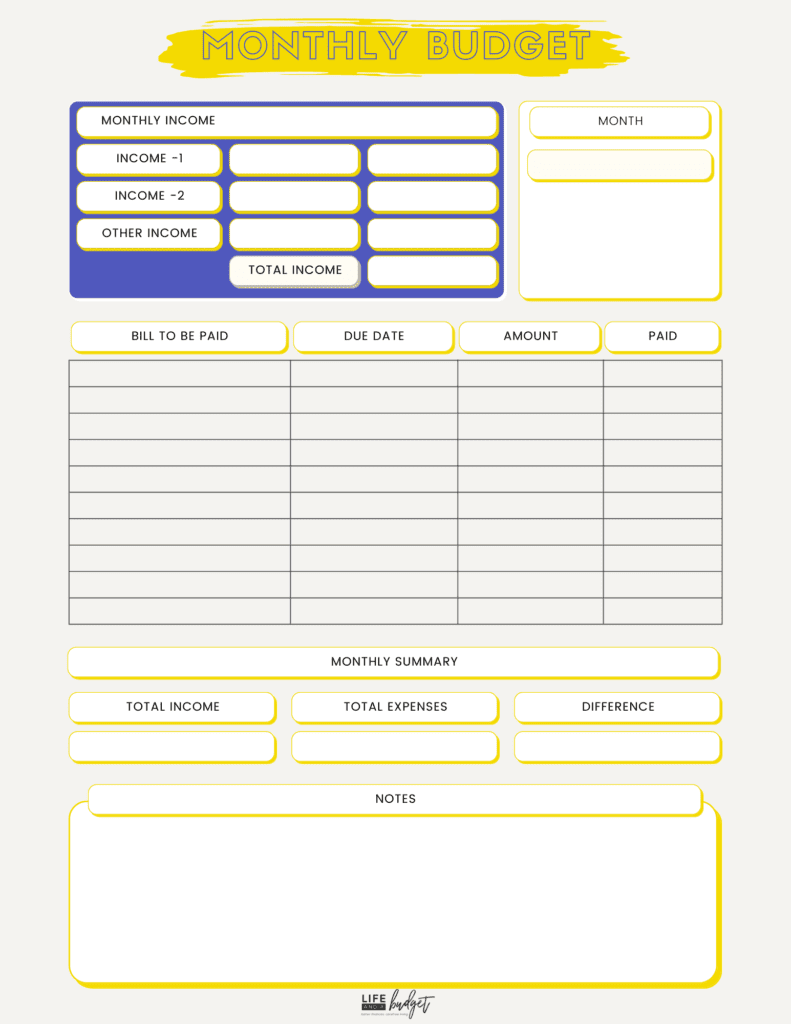two person monthly budget google sheet template